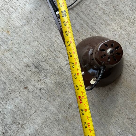 Vintage Underwriters Laboratories Portable Desk Lamp Articulating Arm Brown MCM - Picture 3 of 5